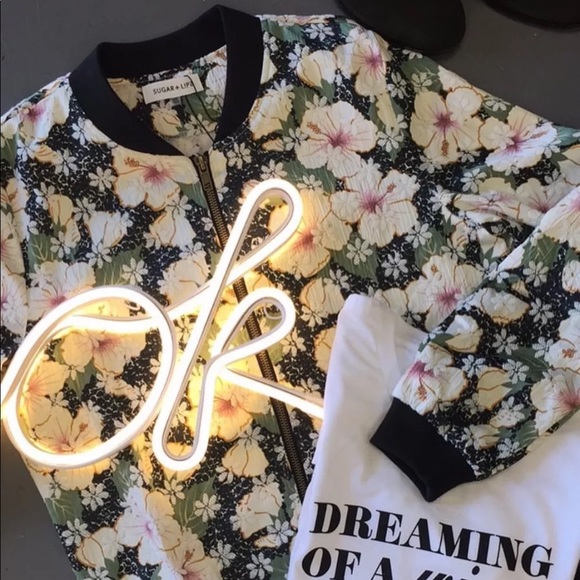 SugarLips bomber jacket lightweight floral Various LAST FINAL PRICE SALE - Picture 3 of 8